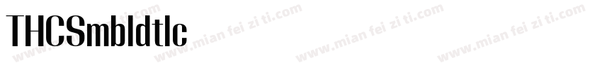 距更紗黑體 T HC Semibold Italic字体转换